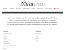 Tablet Screenshot of miraldeco.com